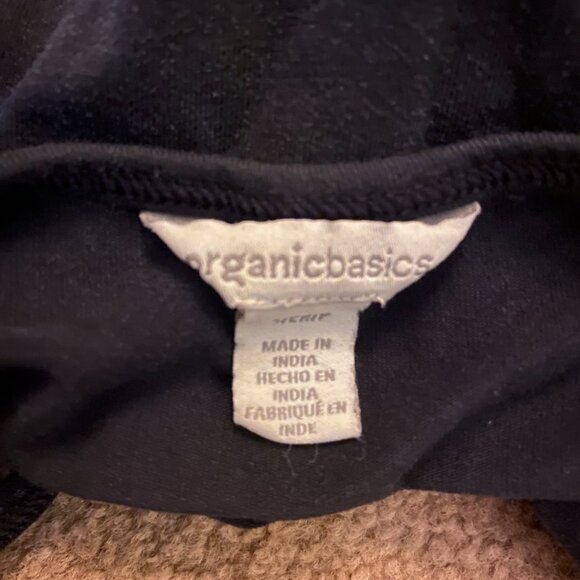 Organic Basics Core Singlet Women's S Black Sleeveless Tank Cropped Camisole - Picture 6 of 8